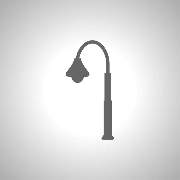 Vetor de lâmpada Post ícone de rua — Vetor de Stock