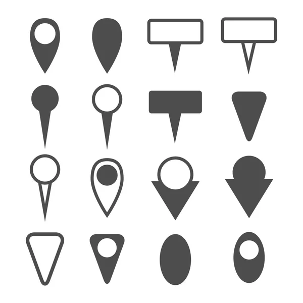 Vector of map markers icon — Stock Vector