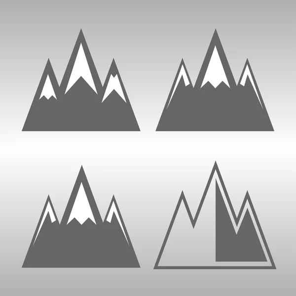 Vector van berg icons set — Stockvector
