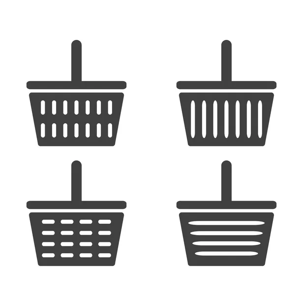 Vector of shopping basket icon — Stock Vector