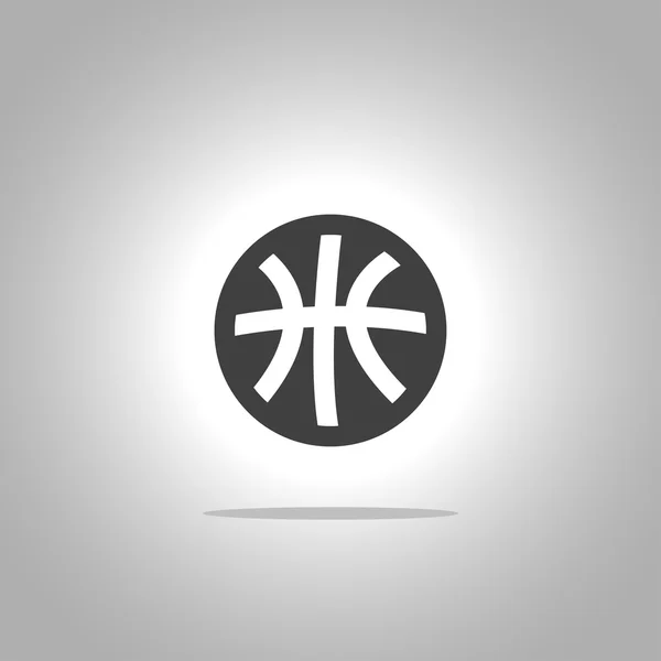 Vector de icono de baloncesto — Vector de stock