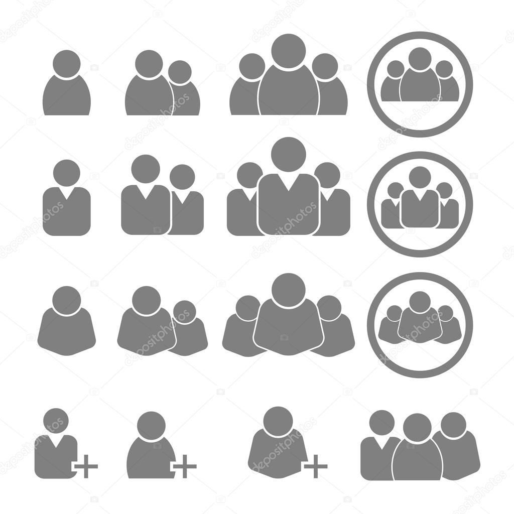vector of people icons