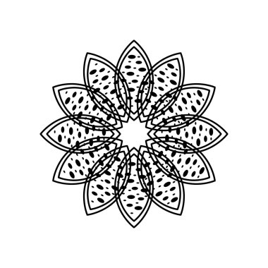 beyaz izole çiçek soyut vektör