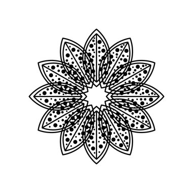 beyaz izole çiçek soyut vektör