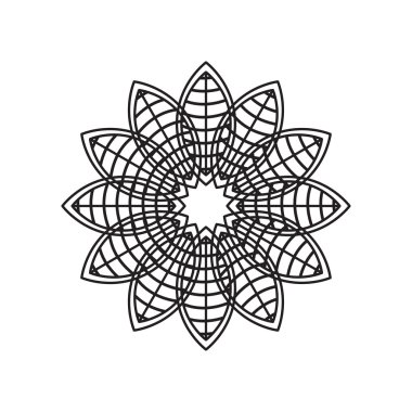 beyaz izole çiçek soyut vektör