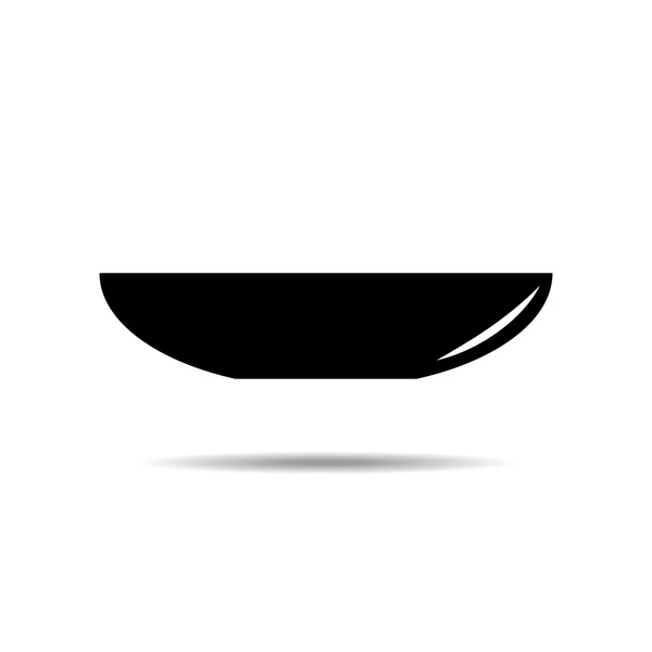 Vector of bowl icon — Stock Vector