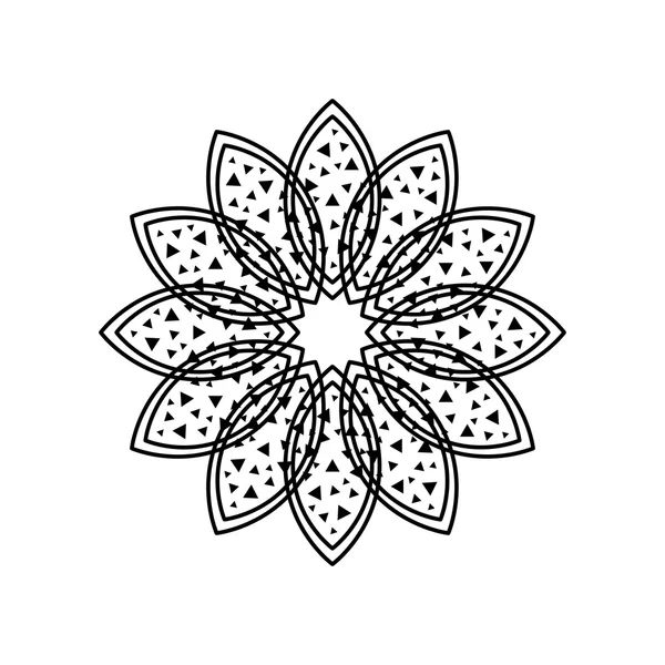Вектор цветочного абстракта, изолированный на белом — стоковый вектор