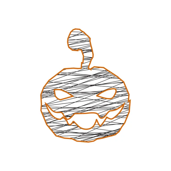 Vector of Halloween pumpkins — Stock Vector