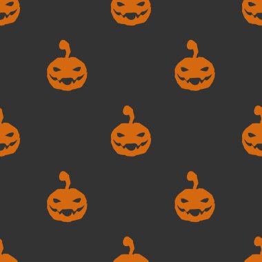 Cadılar bayramı balkabaklarıyla kusursuz desen