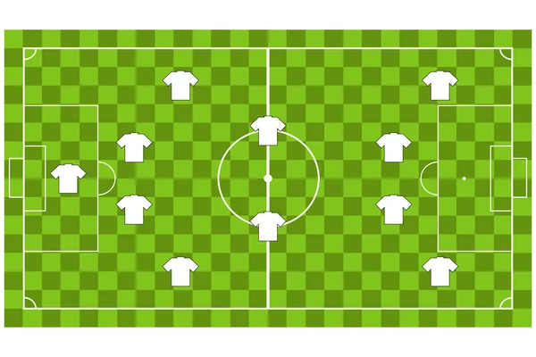 Формирование футбольных команд — стоковый вектор