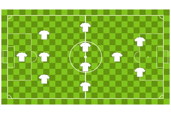 Формирование футбольных команд — стоковый вектор