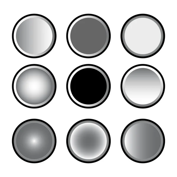 Vector van cirkel-knop — Stockvector
