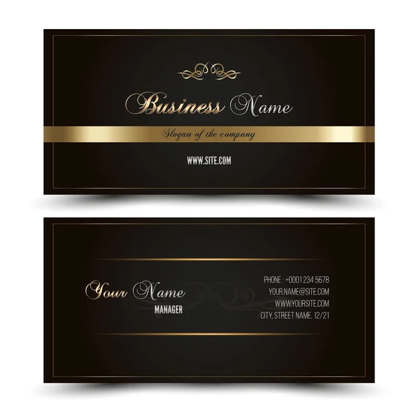 Vector business card template. — Stock Vector