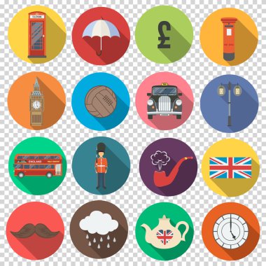 England set flat icons