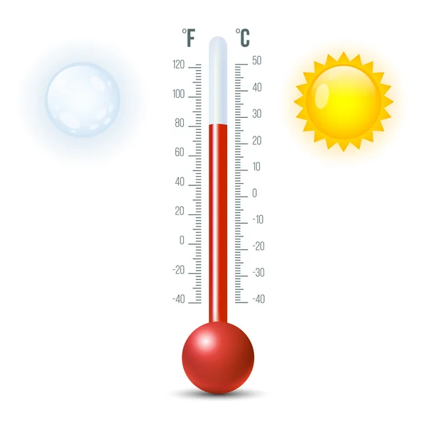 Termómetro brillante — Archivo Imágenes Vectoriales