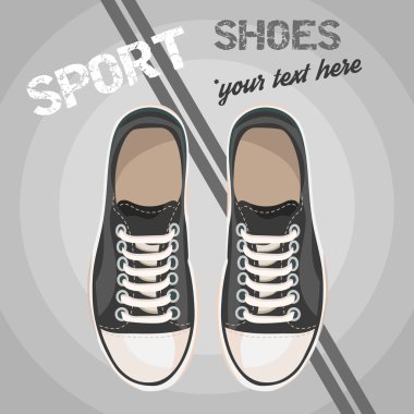 siyah spor ayakkabı