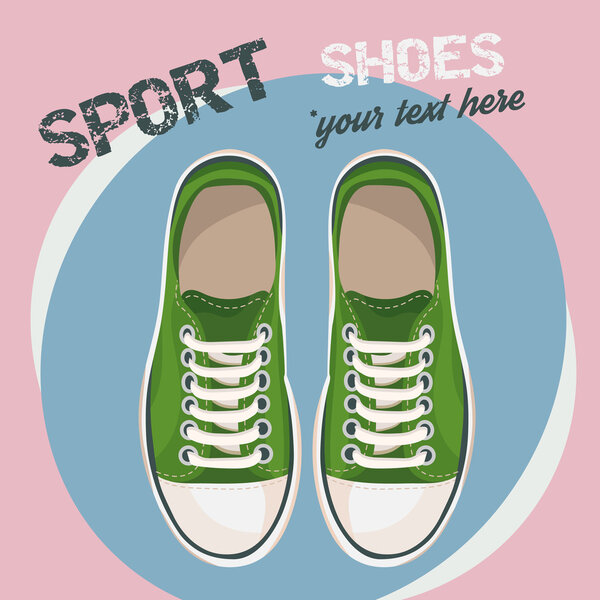 Green sneakers
