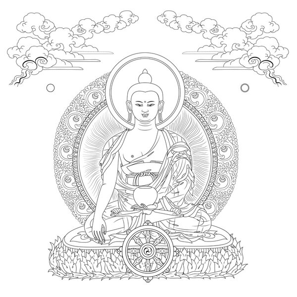 Buddha in meditation pose