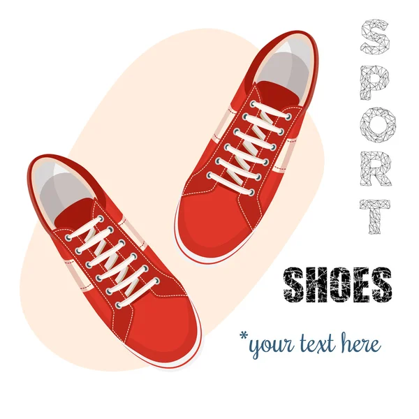 Zapatos deportivos . — Vector de stock