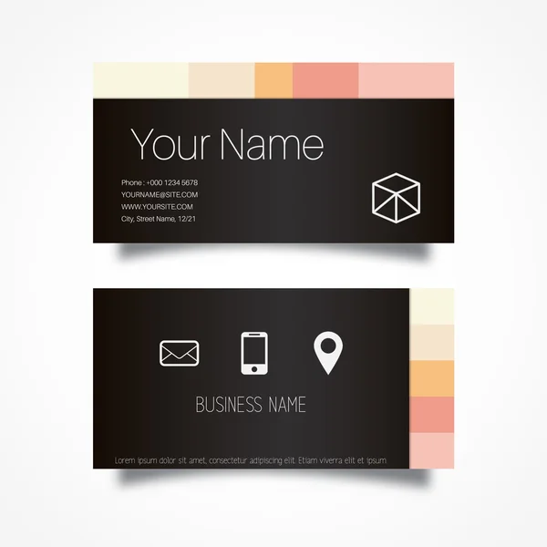 Business card template — Stock Vector