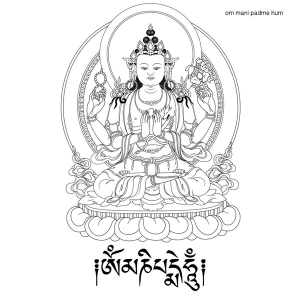 Bodhisattva Avalokiteshvara. Buddha.