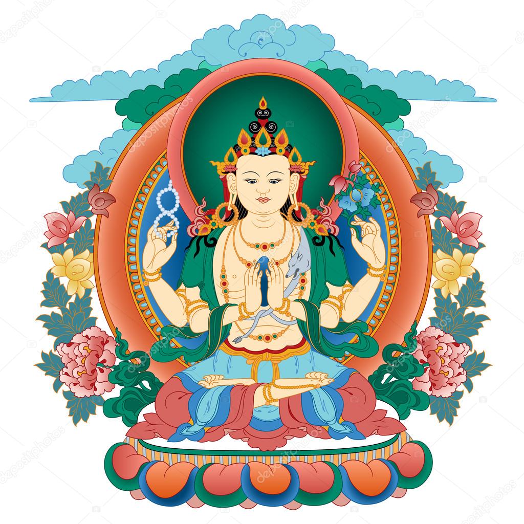 Bodhisattva Avalokiteshvara. Buddha.