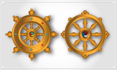 Wheel of Dharma Dharma Wheel, Dharmachakra Icons clipart