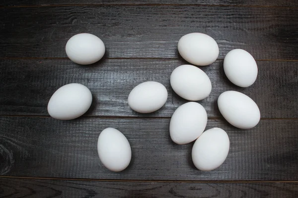 Eieren op tafel — Stockfoto