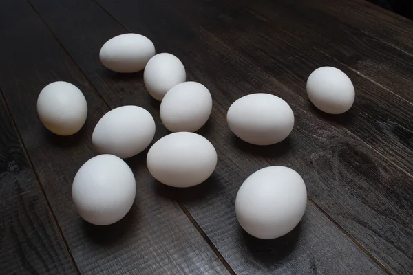 Eieren op tafel — Stockfoto