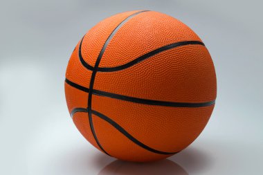 basketbol topu hafif bir arka plan üzerinde