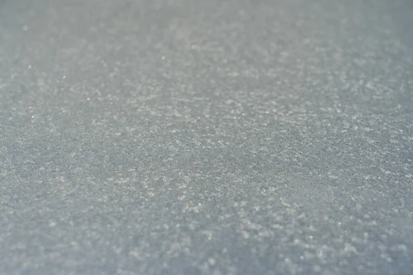 Frozen window glass covered with frost — Stock Photo, Image