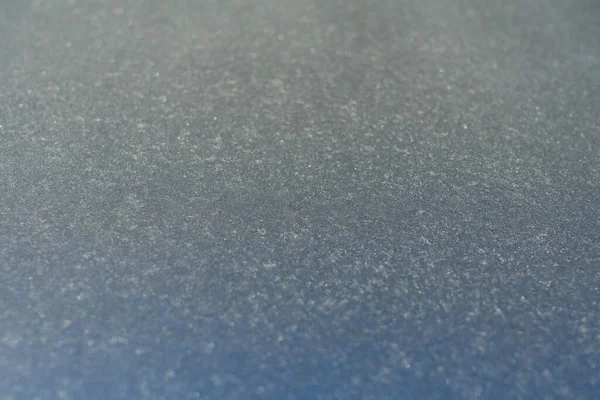 Frozen window glass covered with frost — Stock Photo, Image