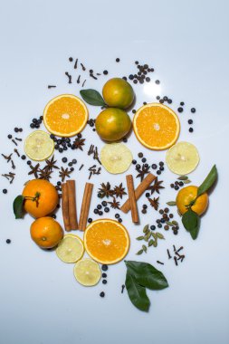 Tarçın, mandalina, mulled şarap