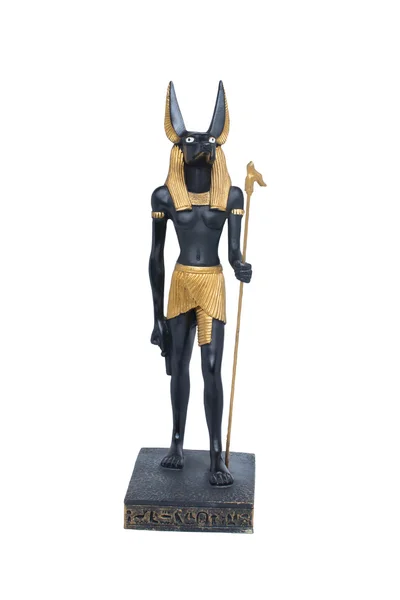 Goldene Statue des Anubis — Stockfoto