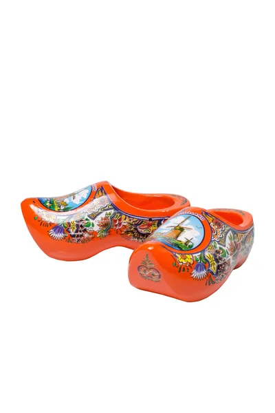 Orange shoes ceramic Holland — Stock Photo, Image