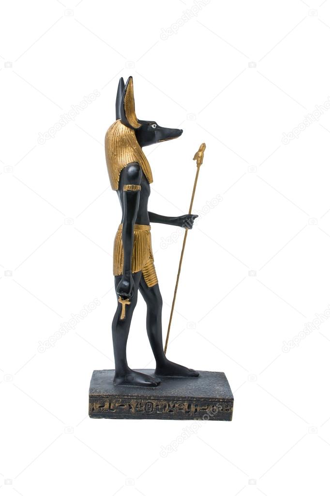 golden statue of Anubis