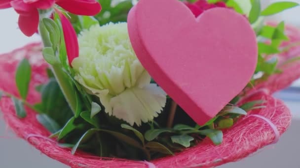 Bouquet de fleurs pour la Saint Valentin — Video