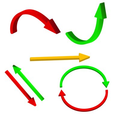 3d okları vektör kümesi