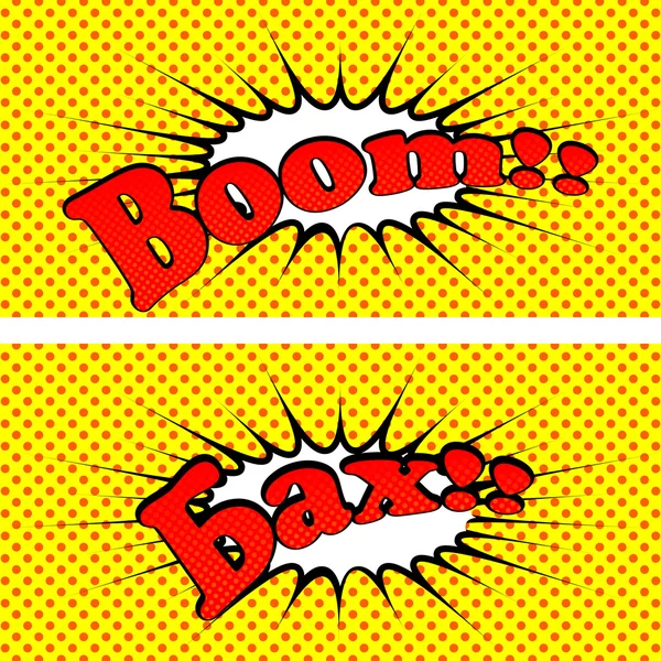 "Boom!!" in the pop art style. — Stock Vector