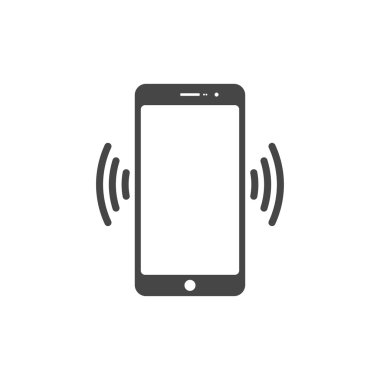 Sessiz mod vektör simge akıllı telefon.