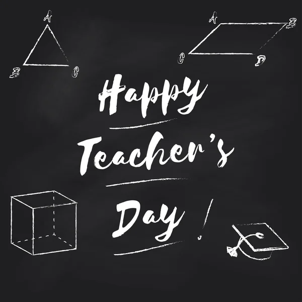 Mutlu öğretmenin gün vektör arka plan.