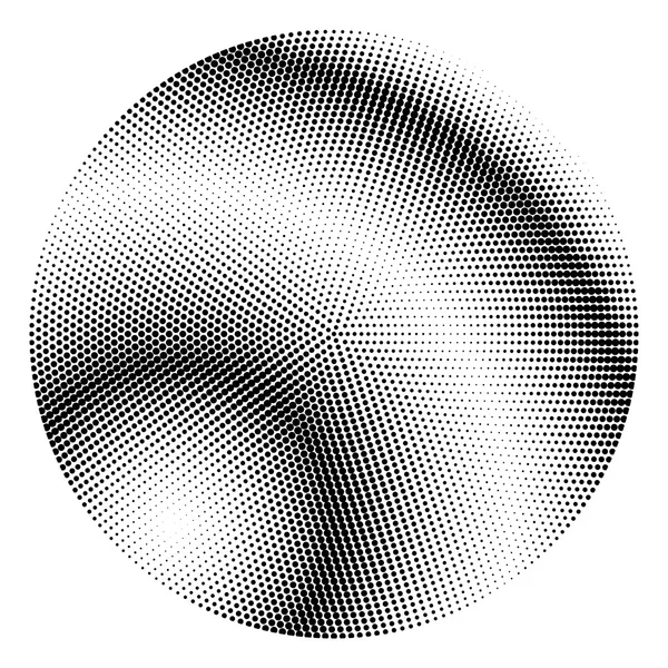 Vektör Radyal noktalı resim efekti.