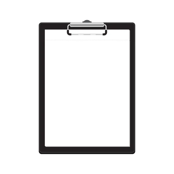 Vector clipboard with empty page. — Stock Vector