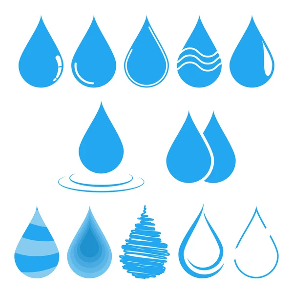 Ilustración del vector de gota de agua. Plantilla para diseño de logotipo . — Vector de stock