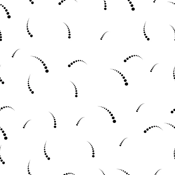 Black dotted seamless pattern background — Stockový vektor