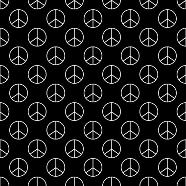 İşareti pasifist Dikişsiz desen arka plan