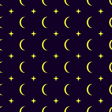 Ay Dikişsiz desen arka plan