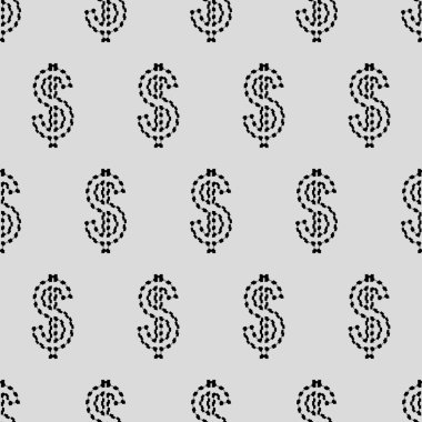 Dolar işareti Dikişsiz desen arka plan