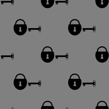 Kilit ve anahtarları Dikişsiz desen arka plan
