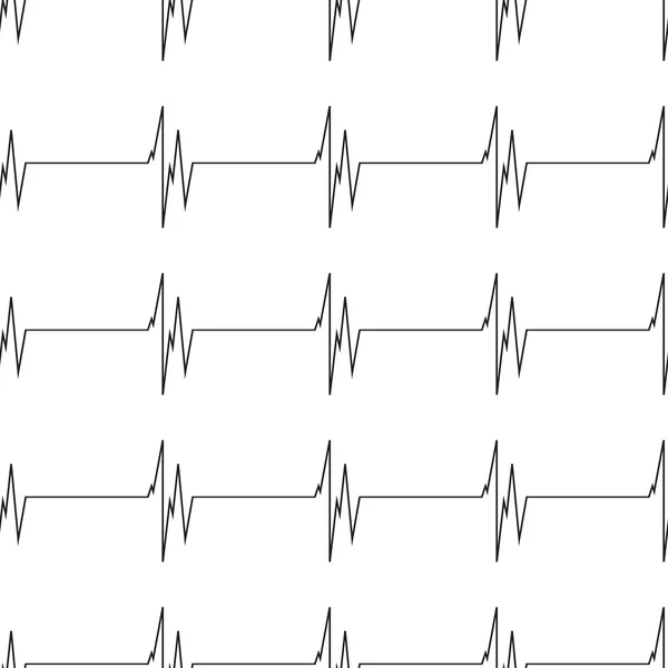 Électrocardiogramme sans couture fond de motif — Image vectorielle